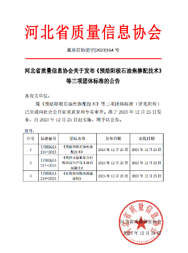 石油、混凝土、涂料！河北省质量信息协会三项标准实施(图1)