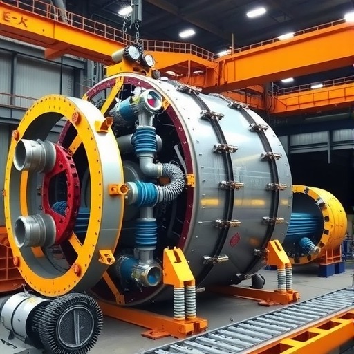 14.33米！中国电建最大直径泥水平衡盾构机下线(图2)