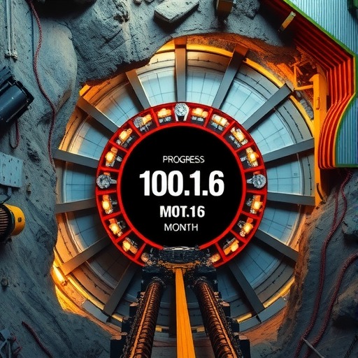 1001.6米！中铁装备矿用硬岩掘进机再创月进尺新记录(图1)