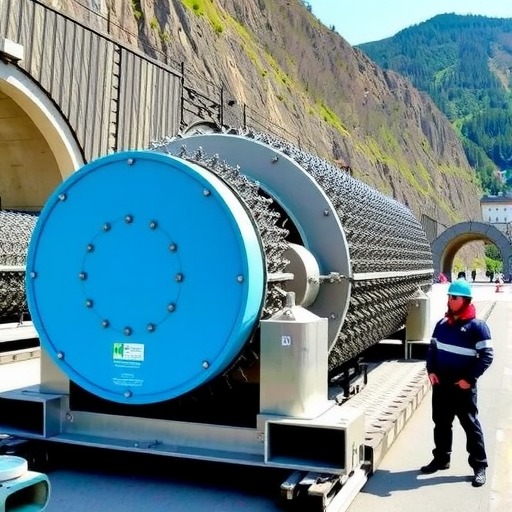 国产首台出口瑞士新型双护盾硬岩掘进机(TBM)始发(图2)