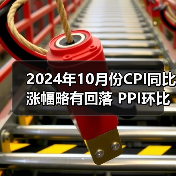 2024年10月份CPI同比涨幅略有回落 PPI环比降幅明显收窄
