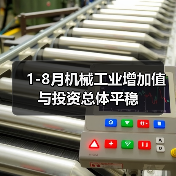 1-8月机械工业增加值与投资总体平稳（图3）