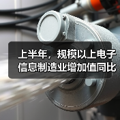 上半年，规模以上电子信息制造业增加值同比增长13.3%