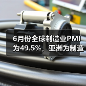 6月份全球制造业PMI为49.5%，亚洲为制造业复苏发挥稳定器作用（图2）