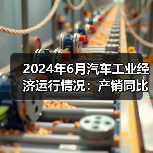 2024年6月汽车工业经济运行情况：产销同比下降（图2）