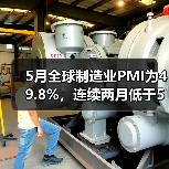 5月全球制造业PMI为49.8%，连续两月低于50%（图3）