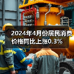 2024年4月份居民消费价格同比上涨0.3%（图3）