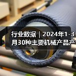 行业数据｜2024年1-3月30种主要机械产品产量16增14降