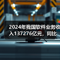 2024年我国软件业务收入137276亿元，同比增长10.0%（图4）