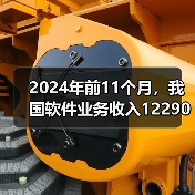 2024年前11个月，我国软件业务收入122903亿元，同比增长10.7%（图2）