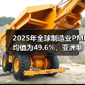 2025年全球制造业PMI均值为49.6%，亚洲制造业持续呈现稳定较好扩张态势（图4）